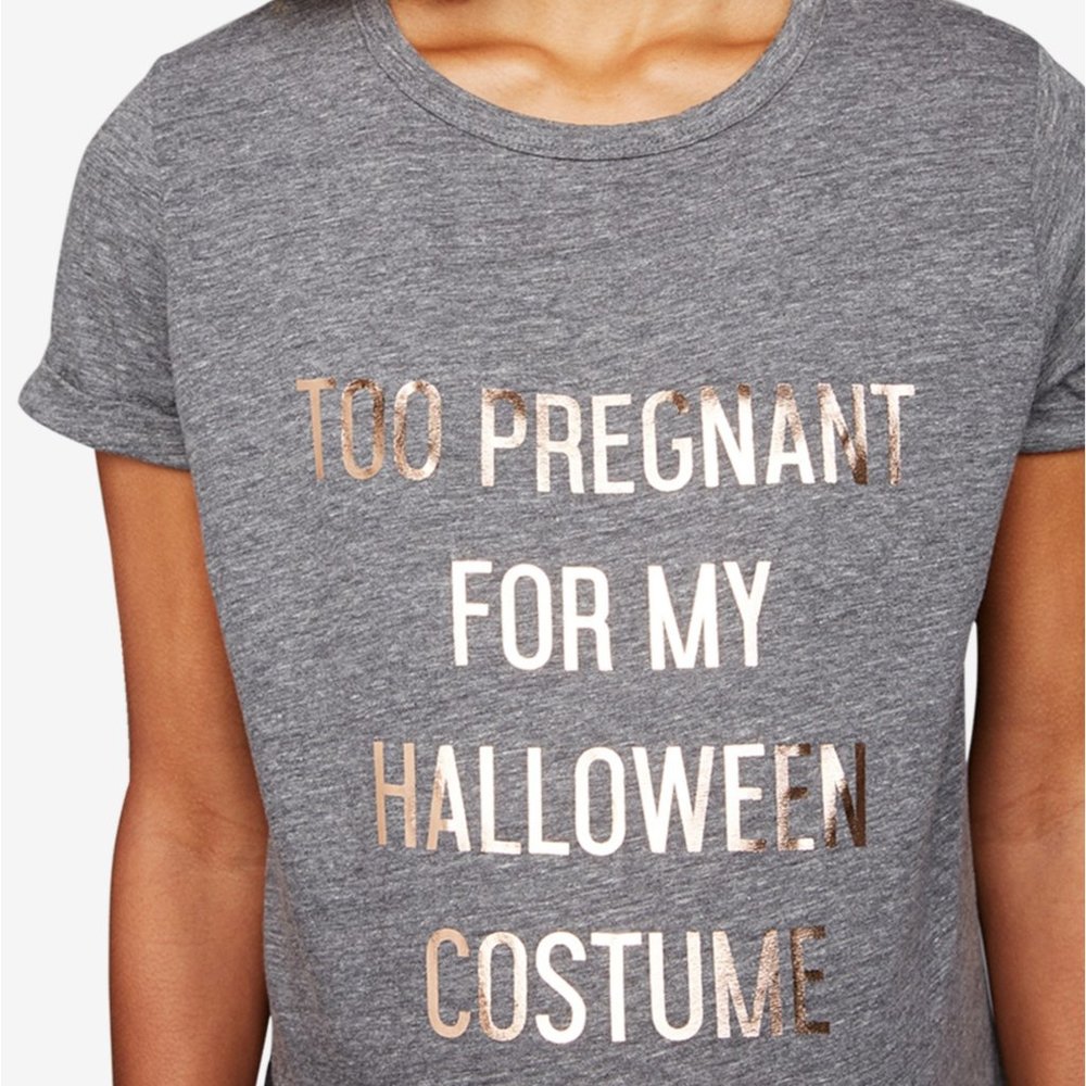 NWT Pea in the Pod Too Pregnant Halloween Tee - Picture 2 of 11